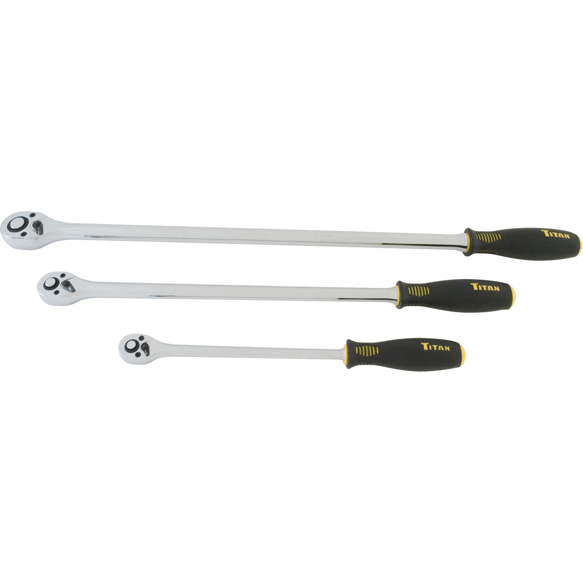 Titan Extra-Long Ratchets — 3-Pc. Set